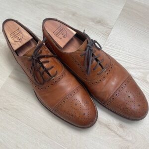 Johnston & Murphy Brown Leather Oxford Shoes